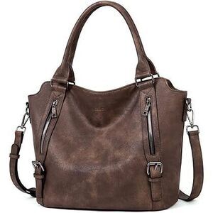 Purses For Women Vegan Leather Hobo Bag Large Handbag Shoulder Bag With